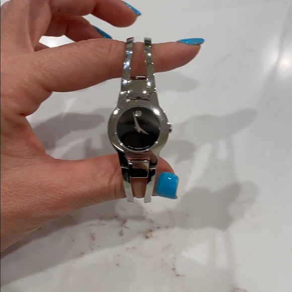 Movado black face with stainless steel